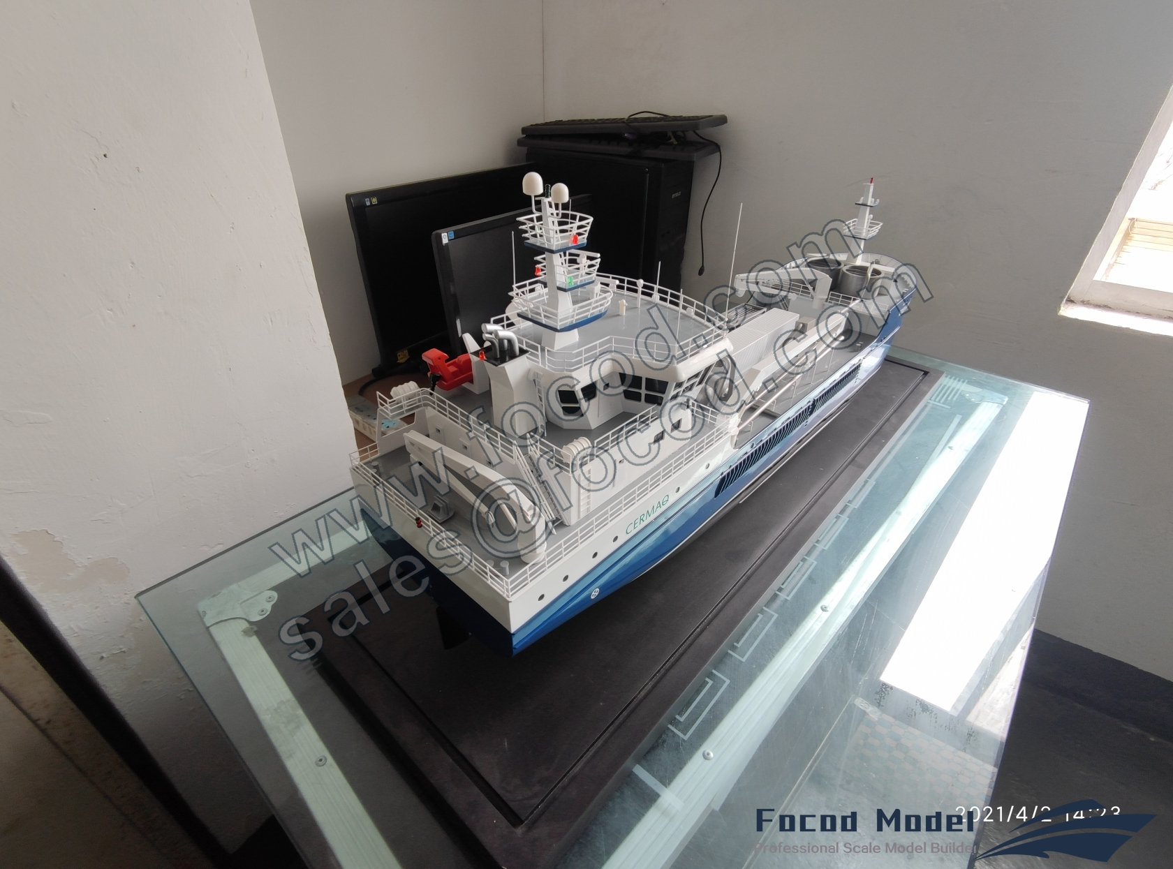 custom made model of 60m Fish Carrier
